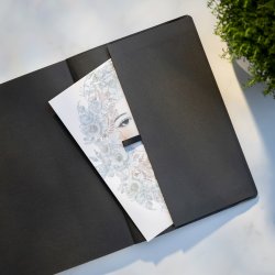 Notesbog A5 Deluxe Sort Linieret