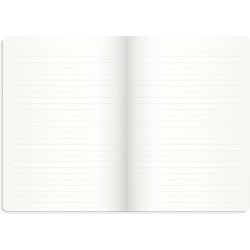 Notesbog A5 Deluxe Sort Linieret