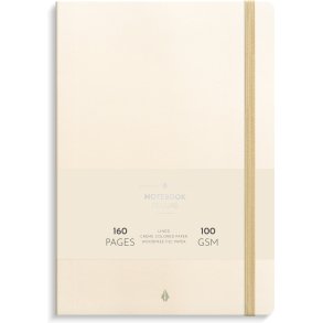 Notesbog B5 Deluxe Beige Linieret