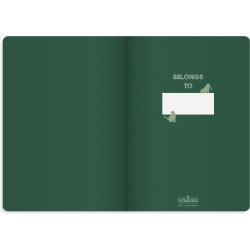 Notesbog B5 Deluxe Green Panther Linieret