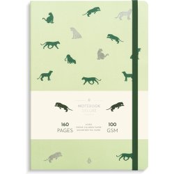 Notesbog B5 Deluxe Green Panther Linieret