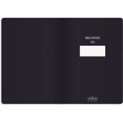 Notesbog B5 Deluxe Sort Linieret