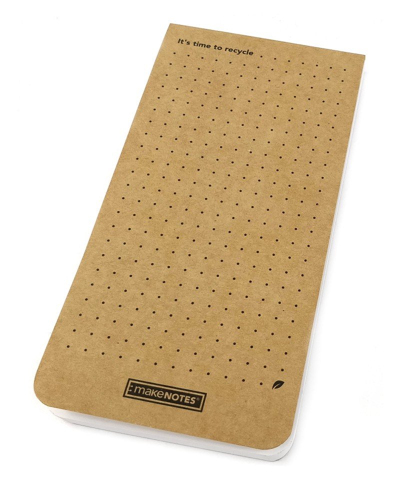 Notesbog Flap A7 Dot Natur