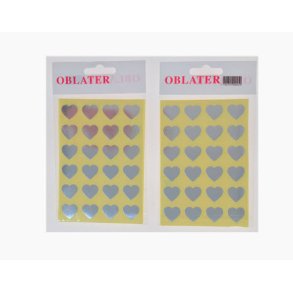 Oblater Hjerte Lille Slv 48stk