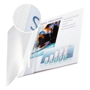 Omslag i karton 3,5mm A4 hvid/klar (10)