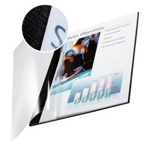 Omslag i karton 3,5mm A4 sort/klar (10)