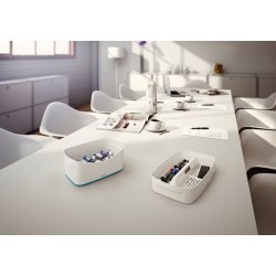Opbevaringsbakke MyBox hvid/bl