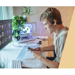 Outlier Free Mini Bone Conductor Headphones, Black