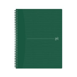 Oxford Kollegieblok A4+ Kvad Grn m/ Grn Spiral