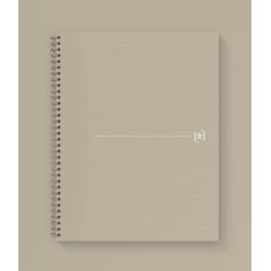 Oxford Kollegieblok A4+ Kvad Sand m/ Sand Spiral