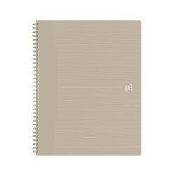 Oxford Kollegieblok A4+ Kvad Sand m/ Sand Spiral