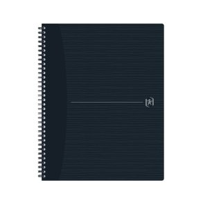 Oxford Kollegieblok A4+ Lin Sort m/ Sort Spiral