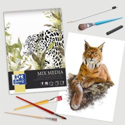 Oxford Mixed media-kunstblok a4/25 ark 225 g limet