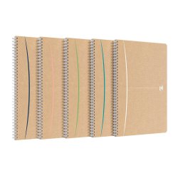 Oxford Touareg Notesbog A4 Kvadreret ass.