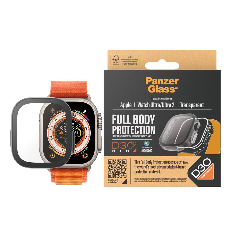 PanzerGlass FullBody Apple Watch 9 Ultra-Clear D3O