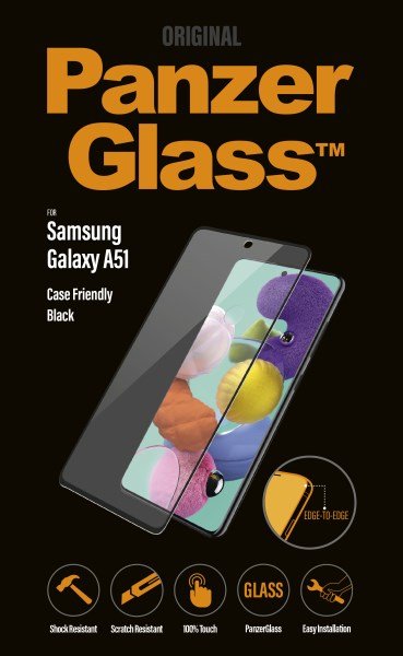 PanzerGlass Samsung Galaxy A51 Case Friendly Black