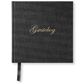 paper Style Gstebog 185x185 Sort