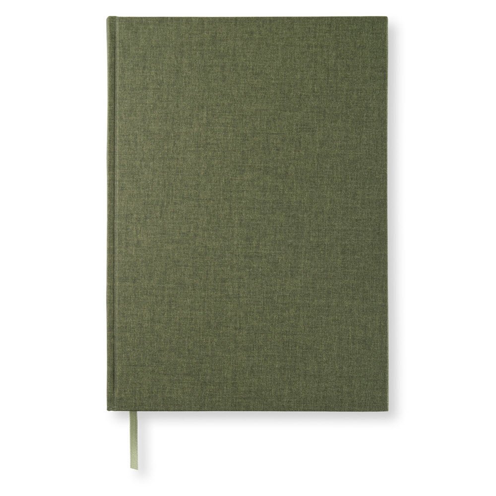 Paperstyle Notesbog A4 Lin Khaki Grn