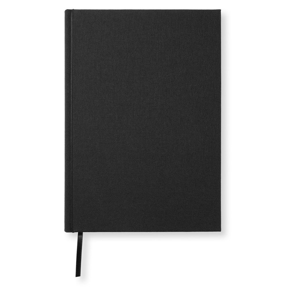Paperstyle Notesbog A5 Lin Sort 128 sider