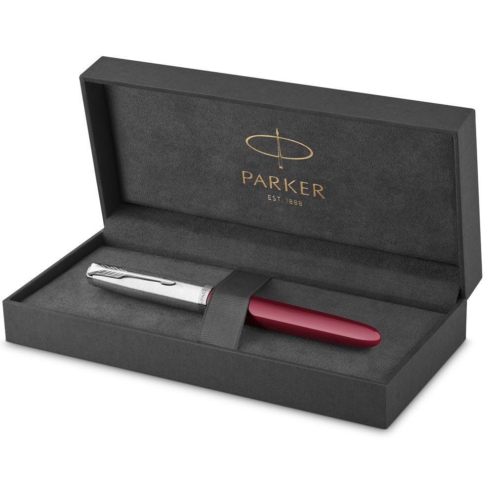 Parker 51 fyldepen i gaveske bordeaux/krom