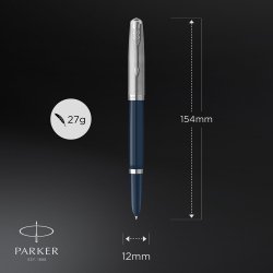 Parker 51 fyldepen i gaveske midnatsbl/krom