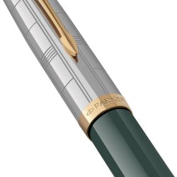 Parker 51 Premium fyldepen i gaveske grn/slv