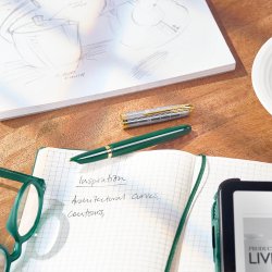 Parker 51 Premium fyldepen i gaveske grn/slv