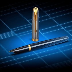 Parker 51 Premium fyldepen i gaveske grn/slv
