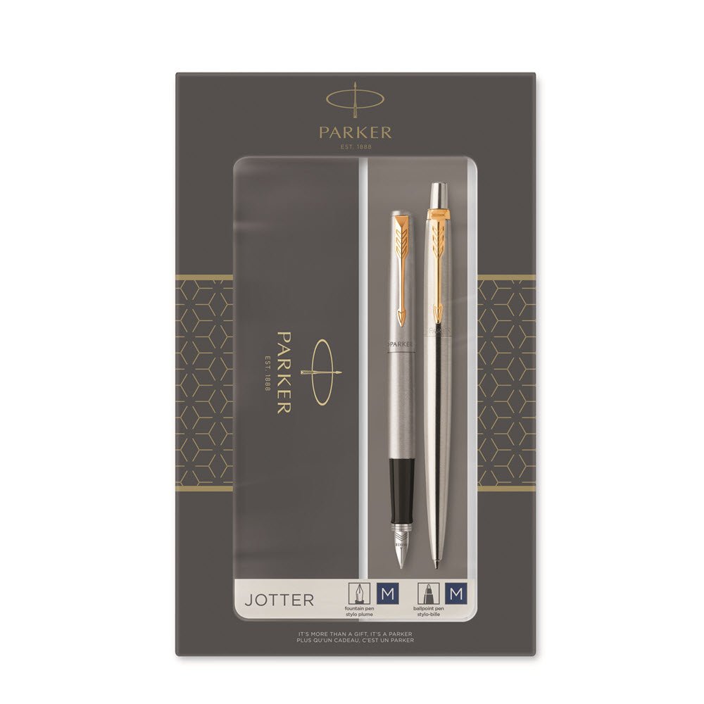 Parker Duost Jotter GT kuglepen+fyldepen slv