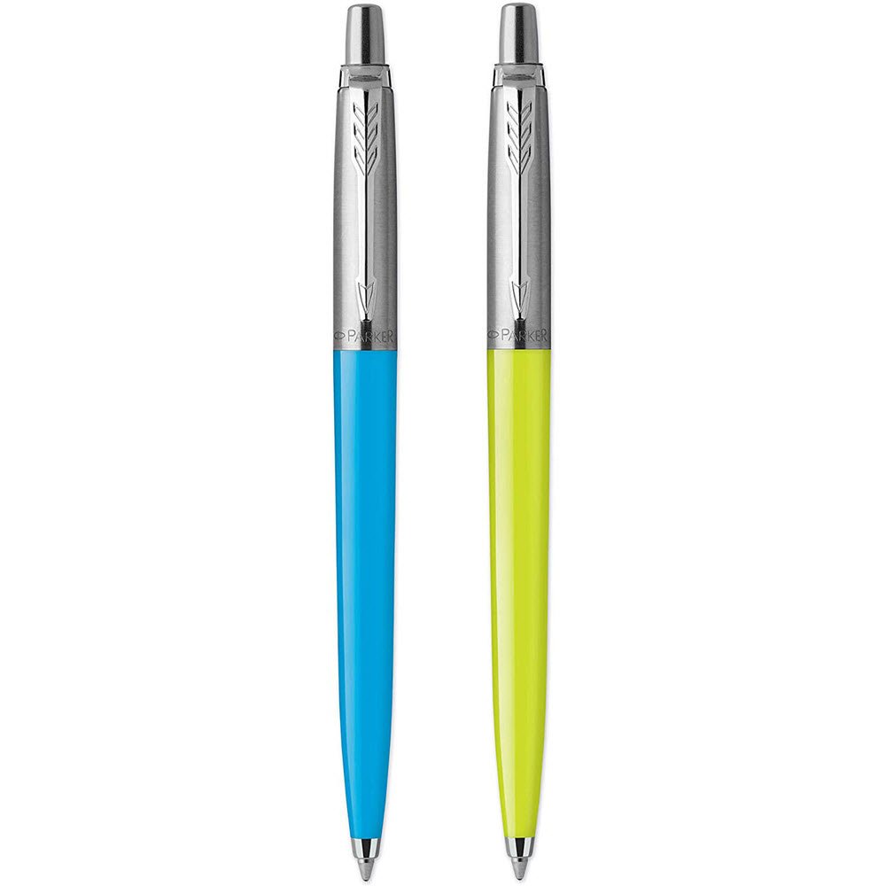 Parker Jotter Kuglepen Pop Art Bl &amp; Grn 2stk M