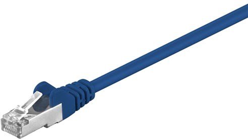 Patch-Cable CAT5e SF/UTP 2xRJ45 PVC CCA Blue (05m)