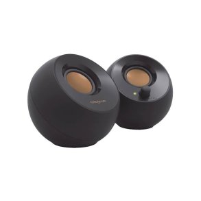 Pebble 2.0 USB Speakers, Black