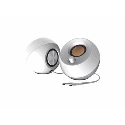 Pebble 2.0 USB Speakers, White
