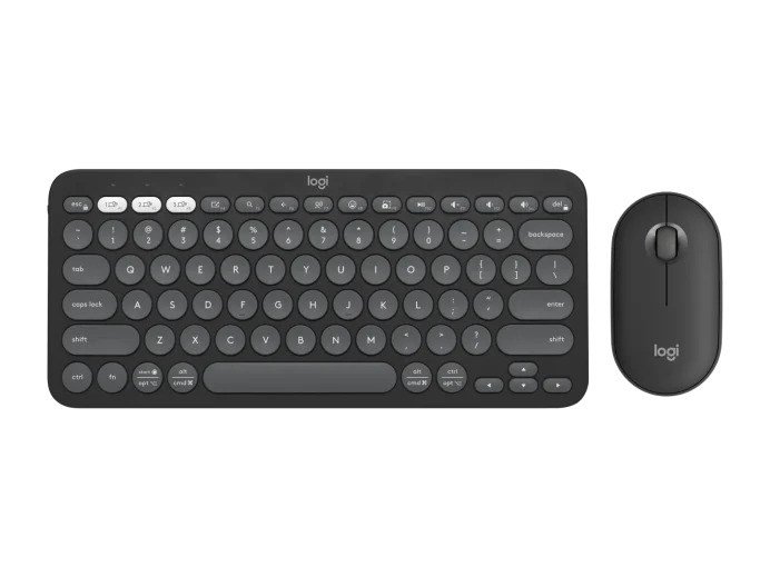 Pebble 2 Combo Wireless Keyb/Mouse Tonal Graphite