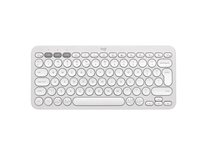 Pebble Keys 2 K380s Wireless Keyboard Tonal White