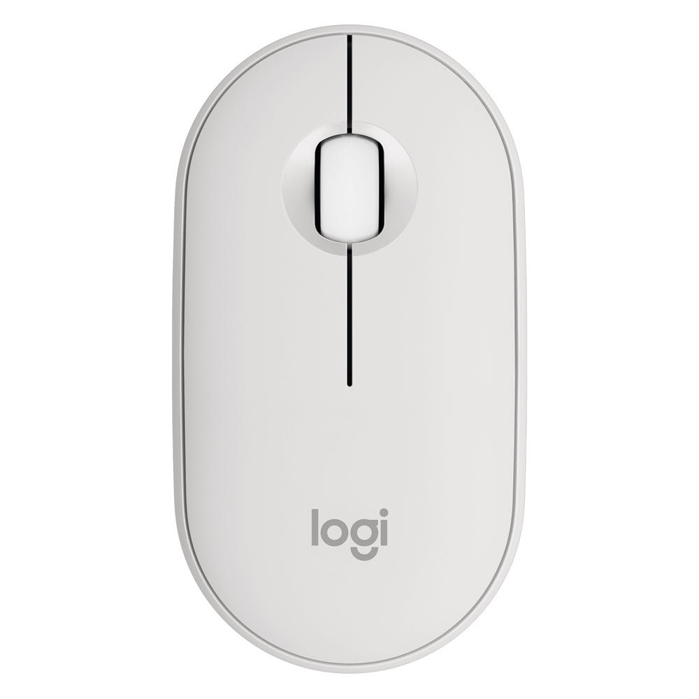 Pebble Mouse 2 M350s Wireless, Tonal White