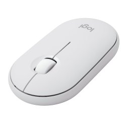 Pebble Mouse 2 M350s Wireless, Tonal White