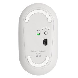 Pebble Mouse 2 M350s Wireless, Tonal White