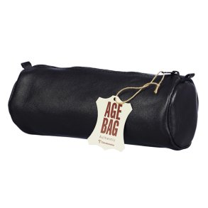 Penalhus rund Large 22x8 cm sort lder