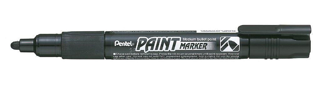 Pentel Paint Marker Sort 4 mm NMP20-A