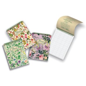 Pigna Flowers Spiralblok Top A5 Kvad