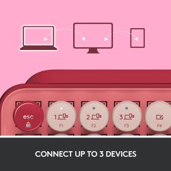 POP Keys Wireless Keyboard Heartbraker Rose Nordic