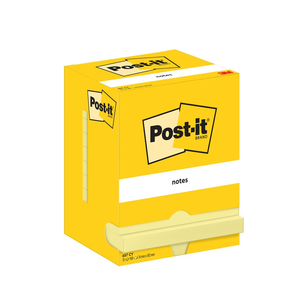 Post-it Notes 76x102 gul (12)