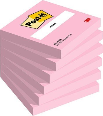 Post-it Notes 76x76 Pink 6stk