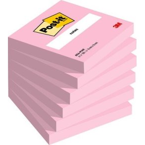 Post-it Notes 76x76 Pink 6stk