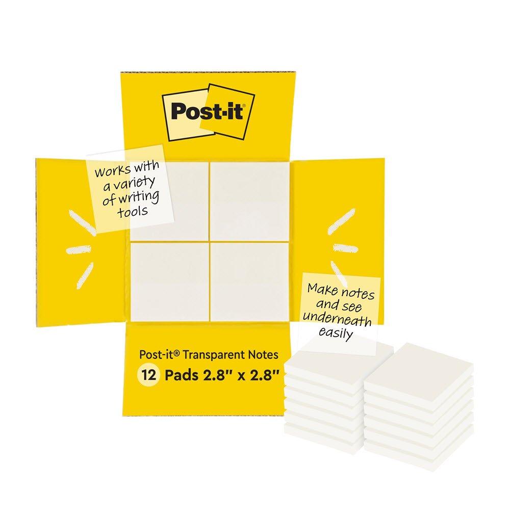 Post-it Notes Transparent 73x73 36ark