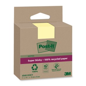 Post-it SS Canary Yellow 76x76 Recycl (3)