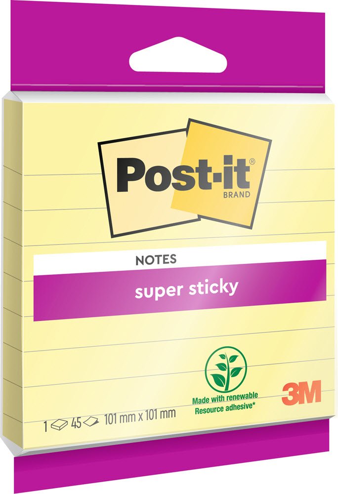 Post-it SS Canary Yellow lin 101x101 45sh