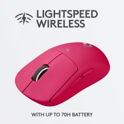 PRO X SUPERLIGHT Wireless Gaming Mouse, Magenta