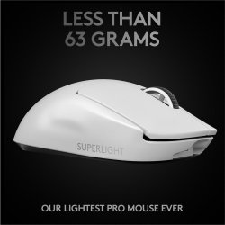 PRO X SUPERLIGHT Wireless Gaming Mouse, White